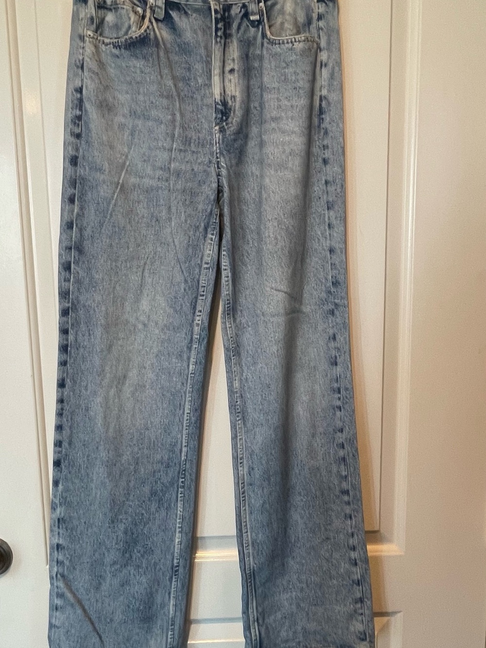 rag & bone Miramar Sophie Light Wash Relaxed Straight Jeans